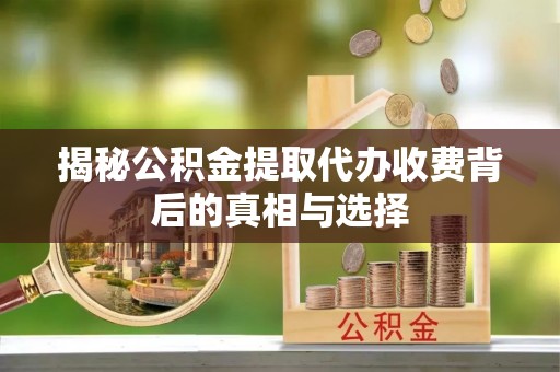 宁晋揭秘公积金提取代办收费背后的真相与选择