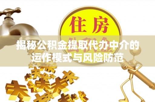 宁晋揭秘公积金提取代办中介的运作模式与风险防范