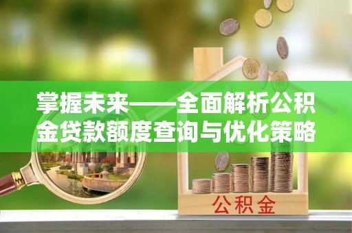 宁晋掌握未来——全面解析公积金贷款额度查询与优化策略