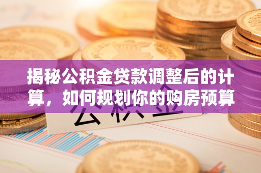 宁晋揭秘公积金贷款调整后的计算，如何规划你的购房预算？