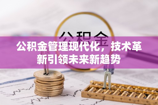 宁晋公积金管理现代化，技术革新引领未来新趋势