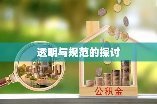 宁晋透明与规范的探讨