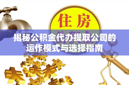 宁晋揭秘公积金代办提取公司的运作模式与选择指南
