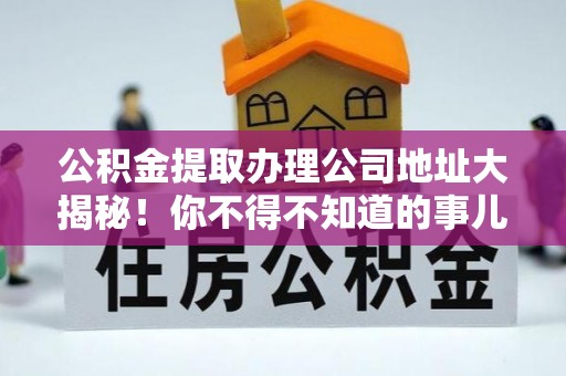 宁晋公积金提取办理公司地址大揭秘！你不得不知道的事儿