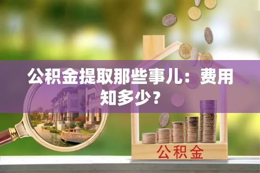 宁晋公积金提取那些事儿：费用知多少？