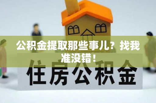 宁晋公积金提取那些事儿？找我准没错！