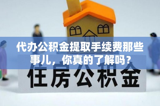 宁晋代办公积金提取手续费那些事儿，你真的了解吗？