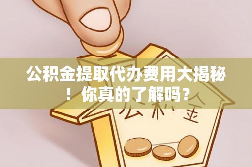 宁晋公积金提取代办费用大揭秘！你真的了解吗？
