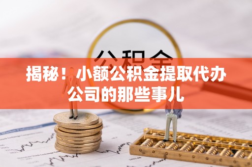 宁晋揭秘！小额公积金提取代办公司的那些事儿