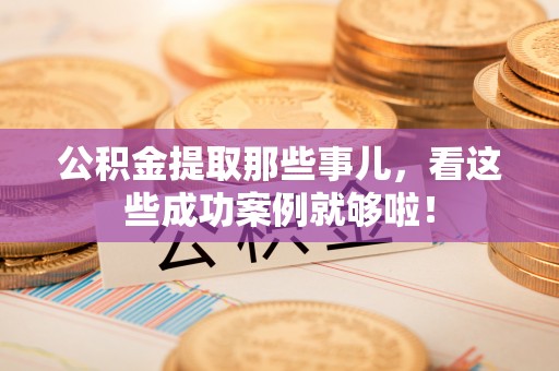 宁晋公积金提取那些事儿，看这些成功案例就够啦！