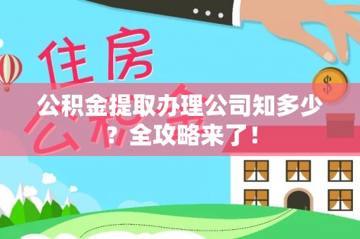 宁晋公积金提取办理公司知多少？全攻略来了！
