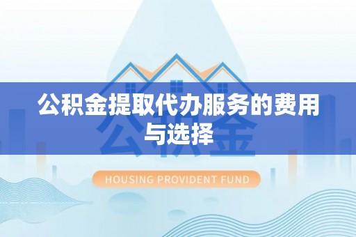 宁晋公积金提取代办服务的费用与选择