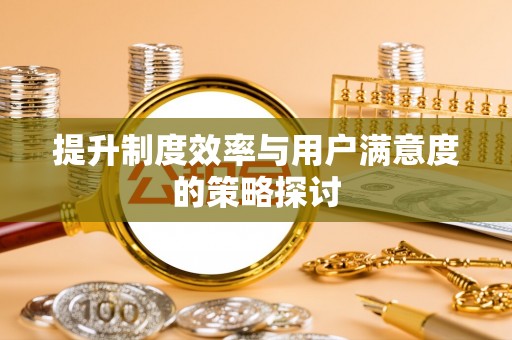 宁晋提升制度效率与用户满意度的策略探讨